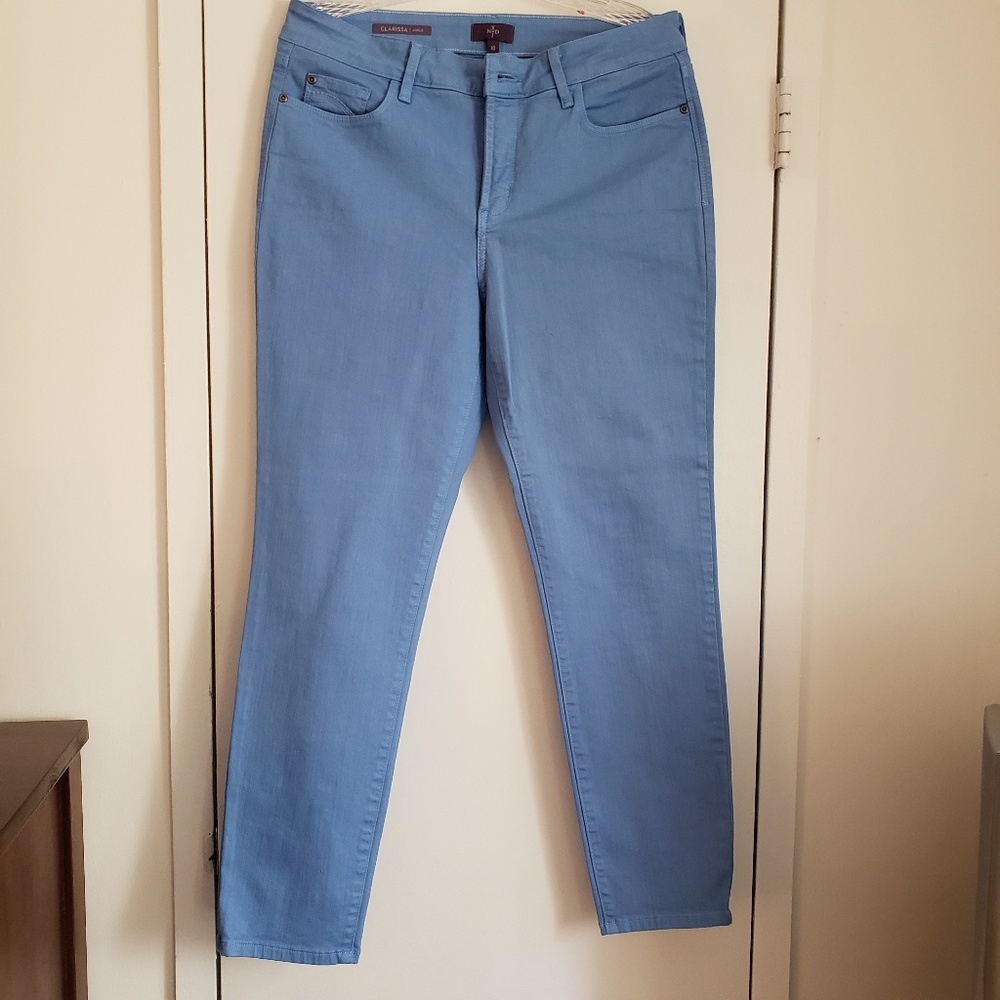 NXD YXJ Baby Blue Cotton Spandex Stretch jeans